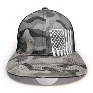 RURAL KING BASEBALL HAT MESH BACK ADJUSTABLE FLAG Black Camo Snapback Fast Ship